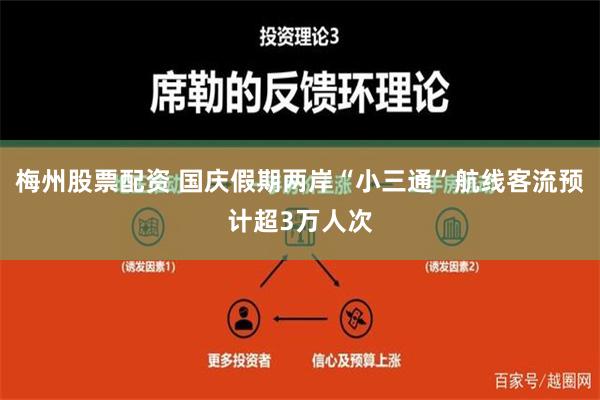 梅州股票配资 国庆假期两岸“小三通”航线客流预计超3万人次