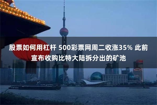 股票如何用杠杆 500彩票网周二收涨35% 此前宣布收购比特大陆拆分出的矿池